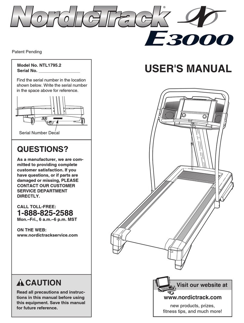 NordicTrack NTL1795.2 User manual