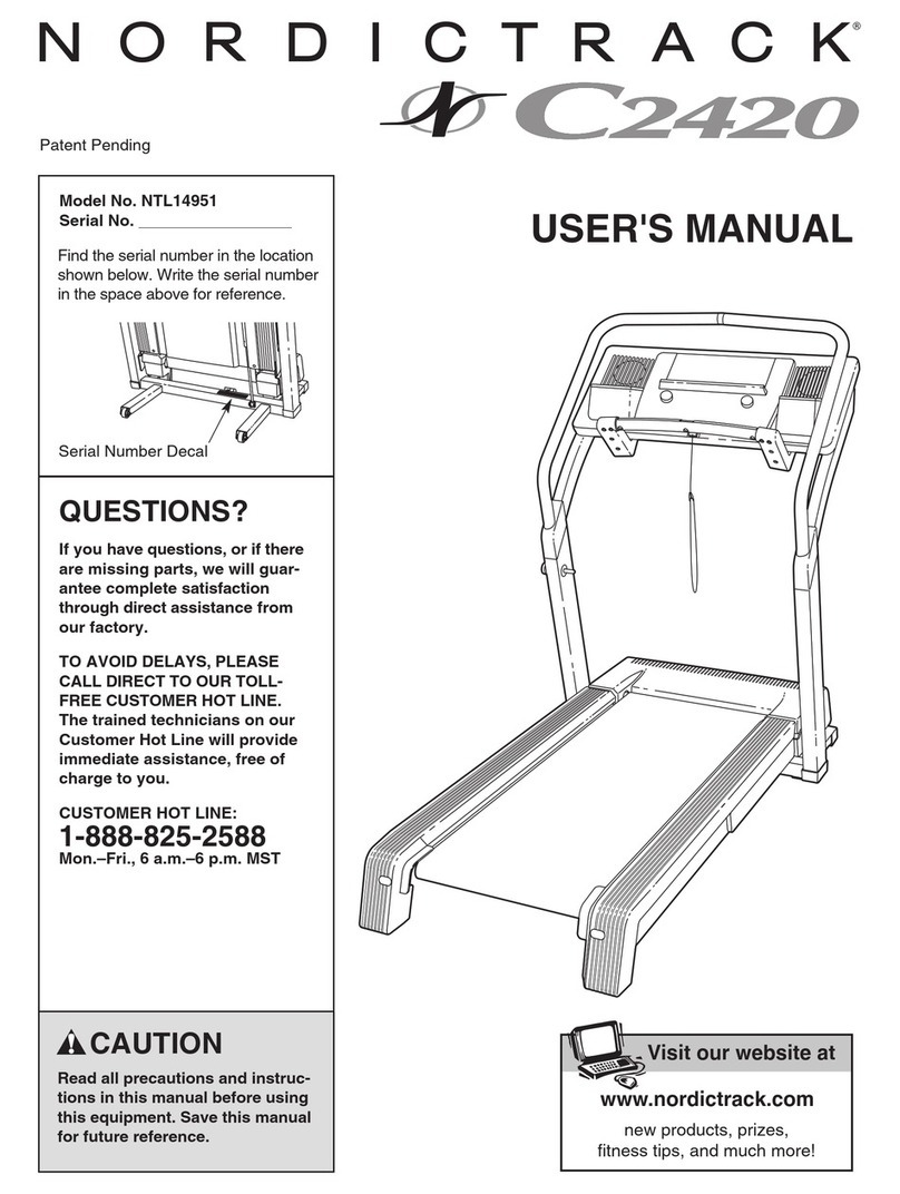 NordicTrack NTL14951 User manual