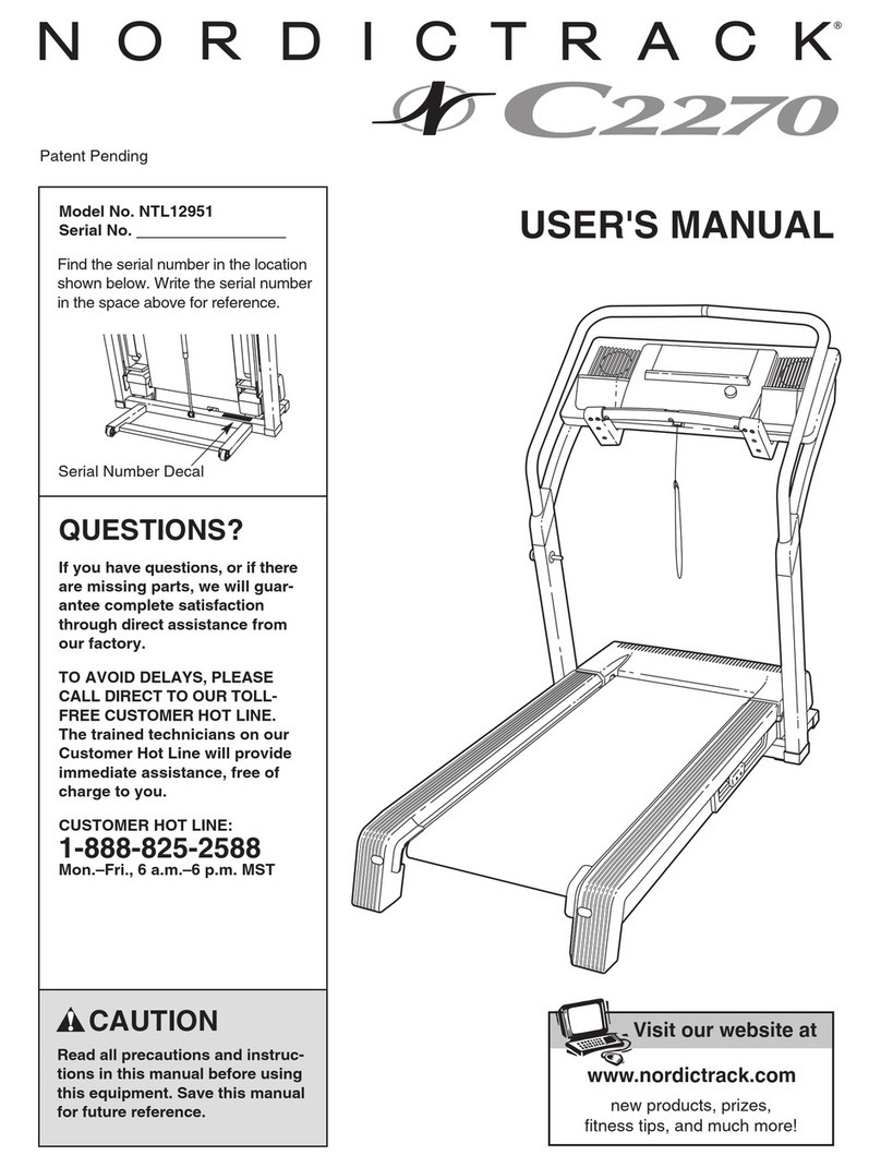 NordicTrack NTL12951 User manual