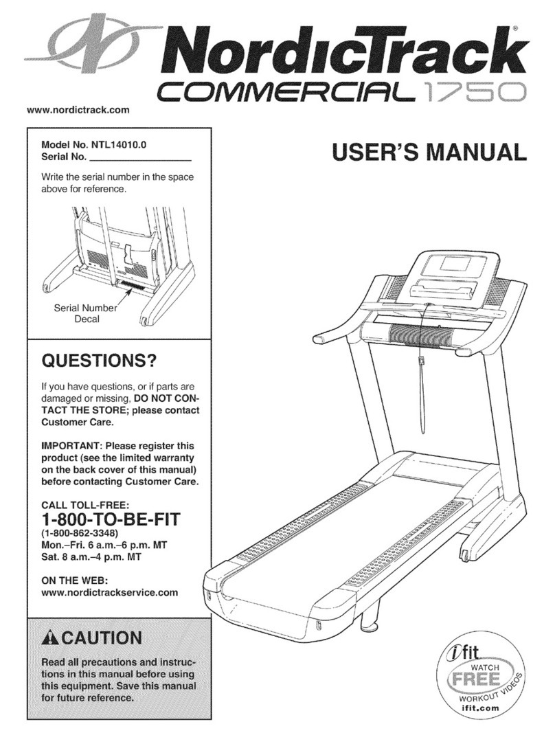 NordicTrack NTL14010.0 User manual