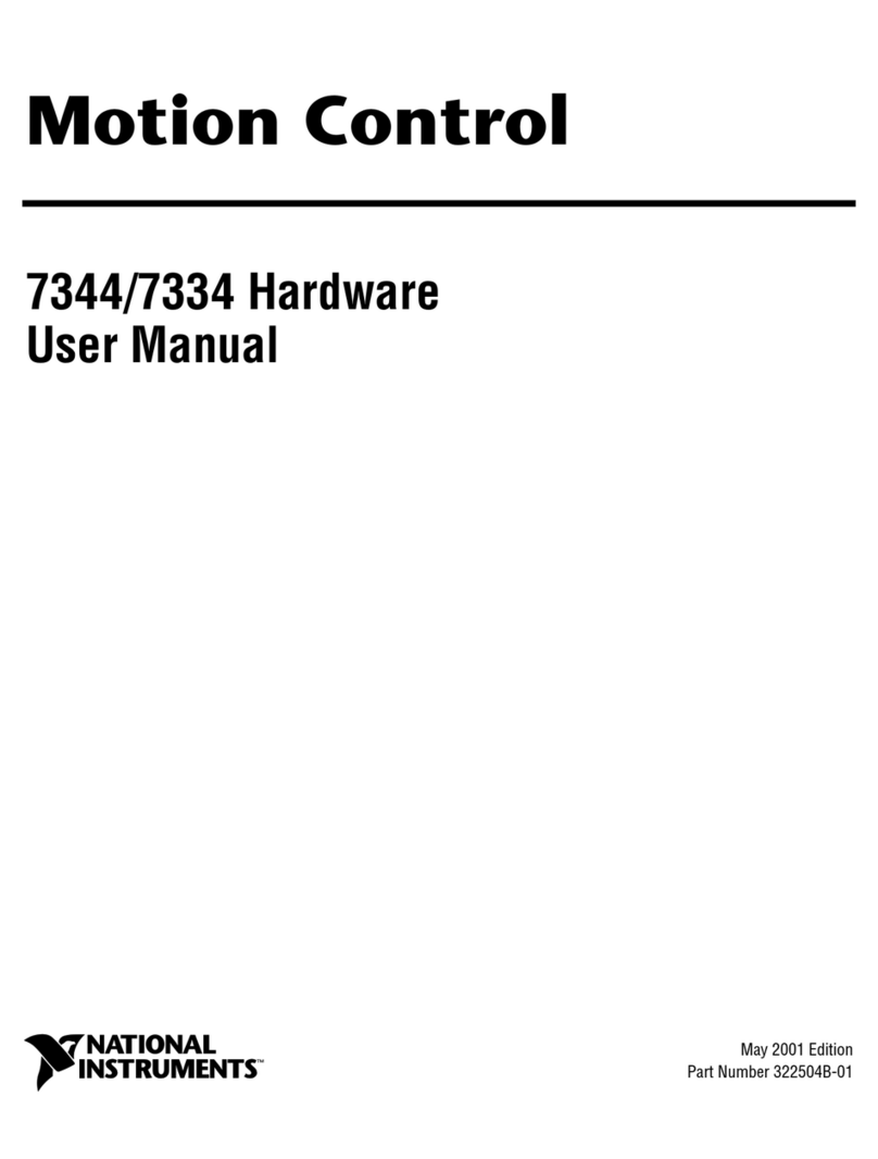 National Instruments Motion Control 7334 user manual