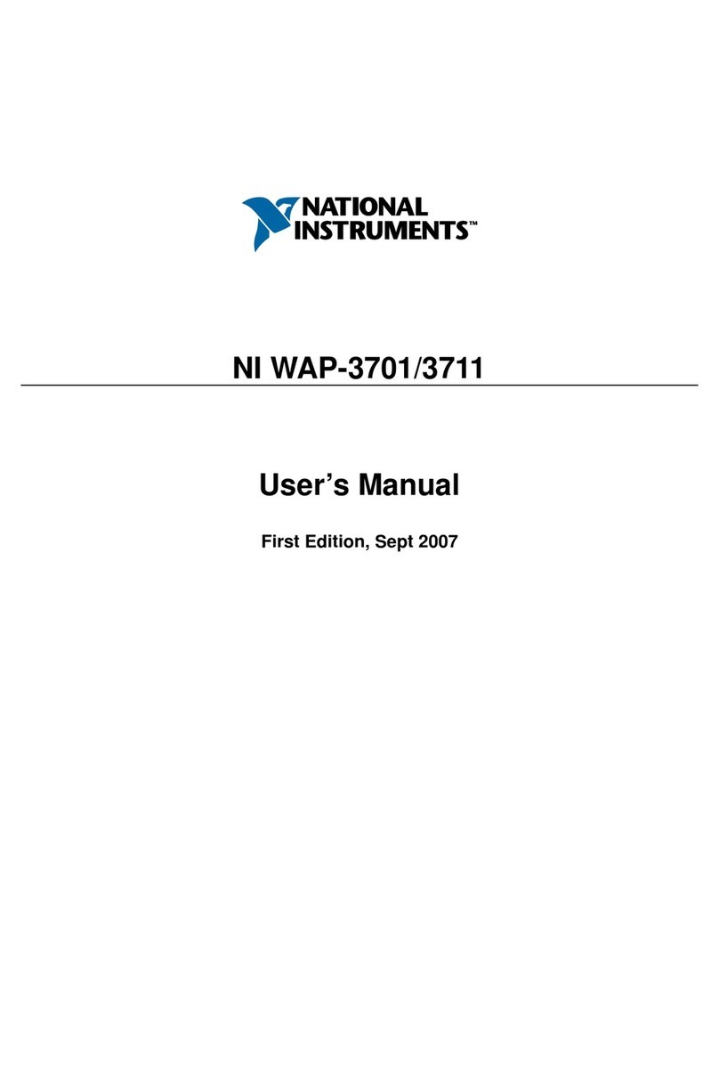 National Instruments NI WAP-3701 User manual