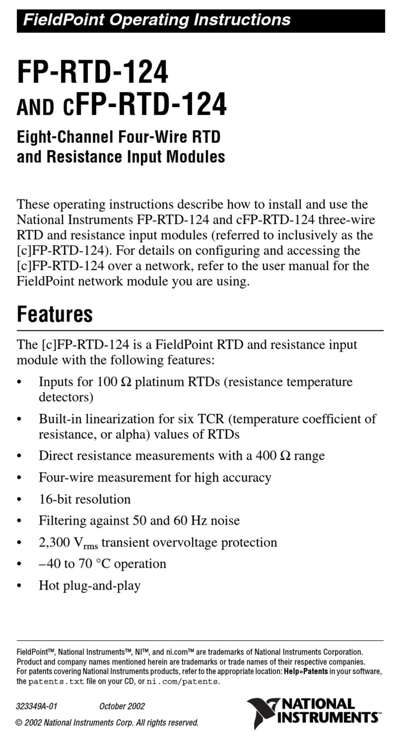 National Instruments Fieldpoint cFP-RTD-124 operating instructions National Instruments Fieldpoint cFP-RTD-124 operating instructions