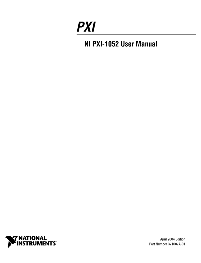 National Instruments PXI NI PXI-1052 User manual National Instruments PXI NI PXI-1052 User manual