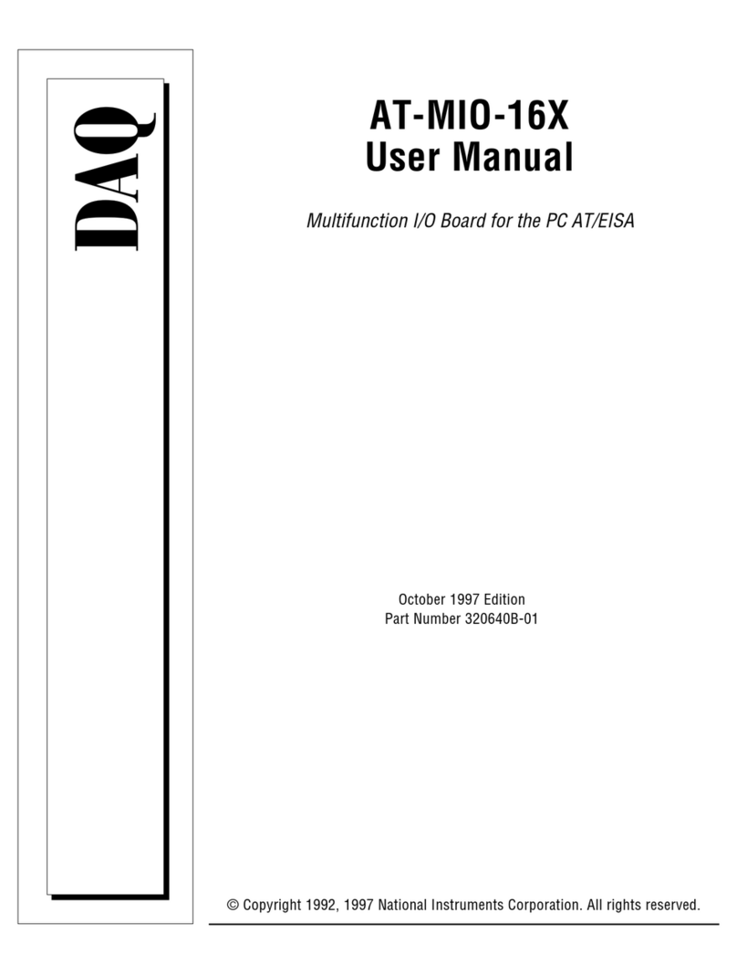 National Instruments DAQ AT-MIO-16X User manual