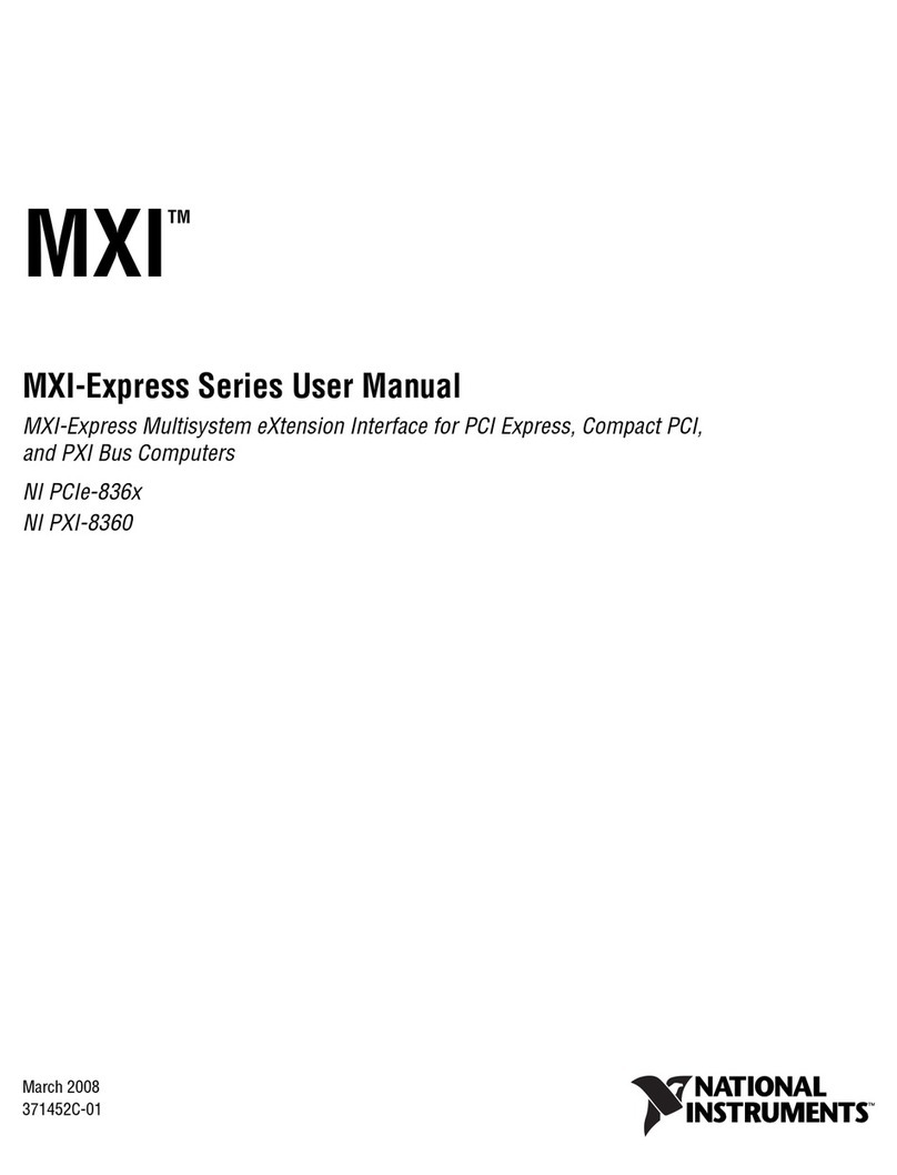 National Instruments Multisystem eXtension Interface NI PCIe-836x User manual