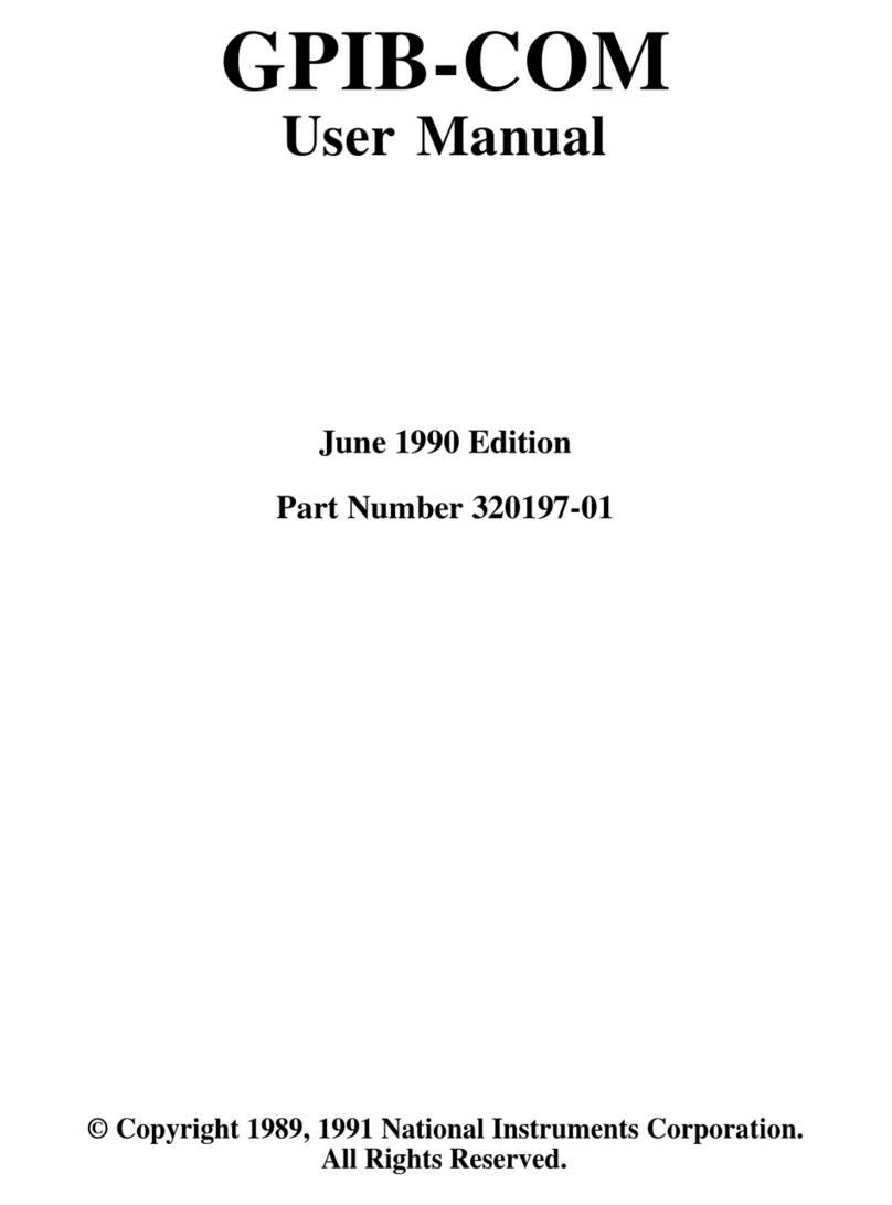 National Instruments GPIB-COM User manual