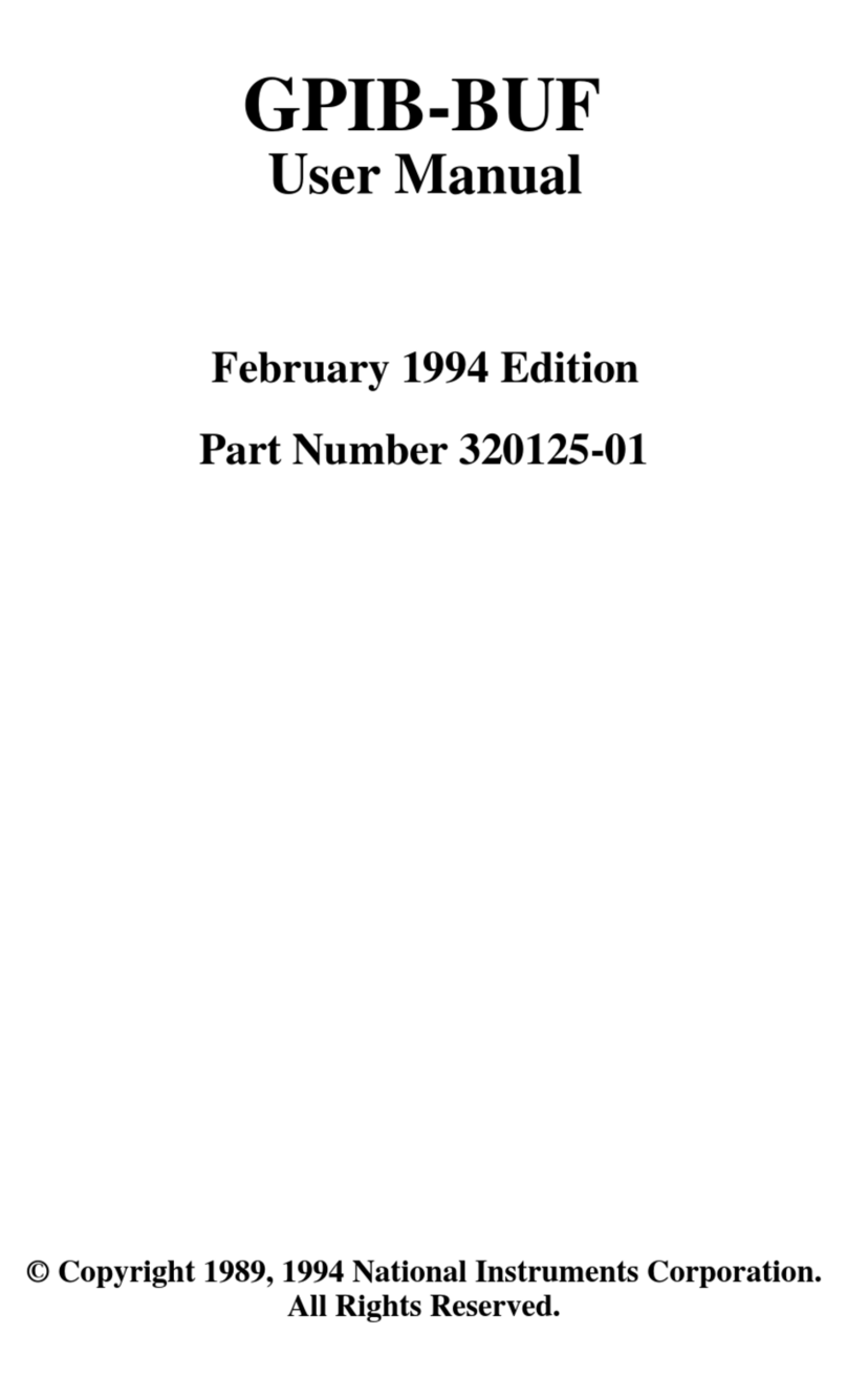National Instruments GPIB-BUF user manual