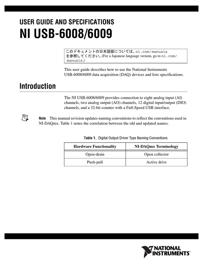 National Instruments NI USB-6008 User manual