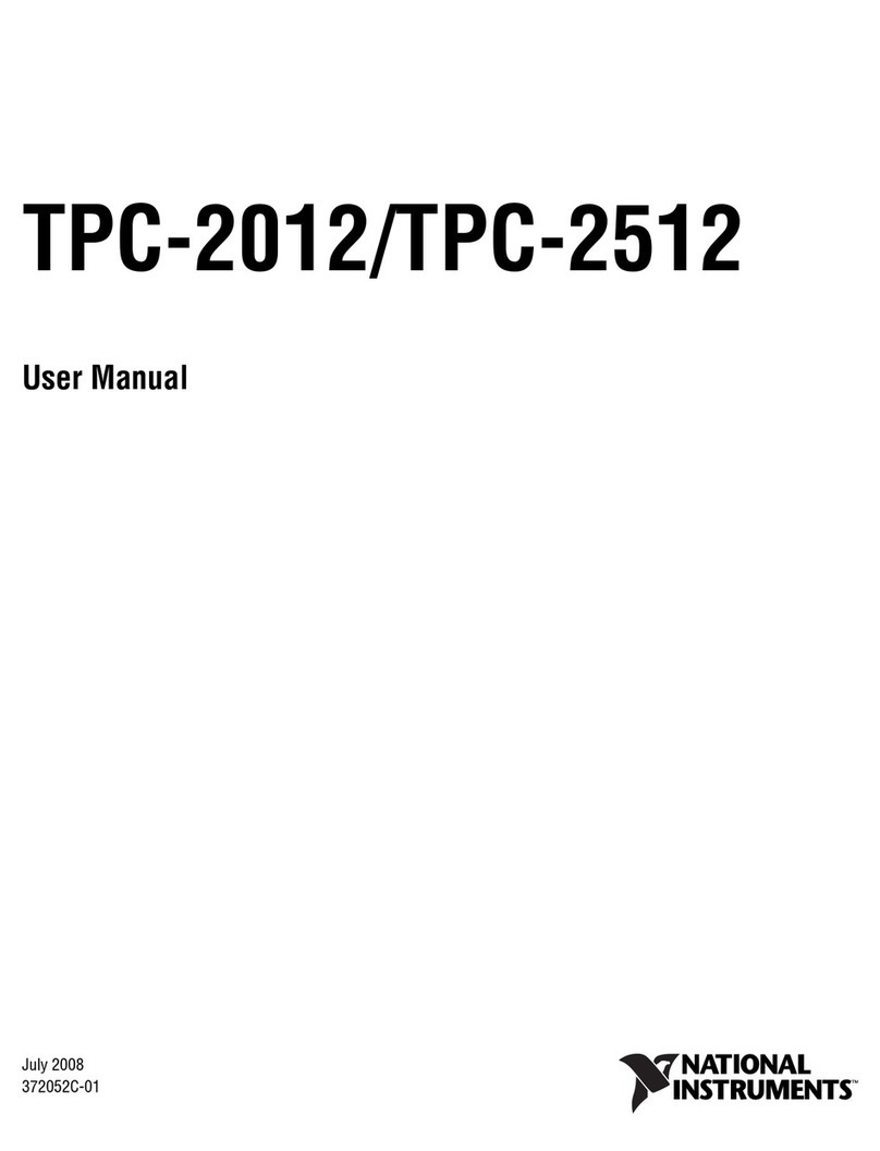 National Instruments Touch Panel Computer TPC-2012 User manual