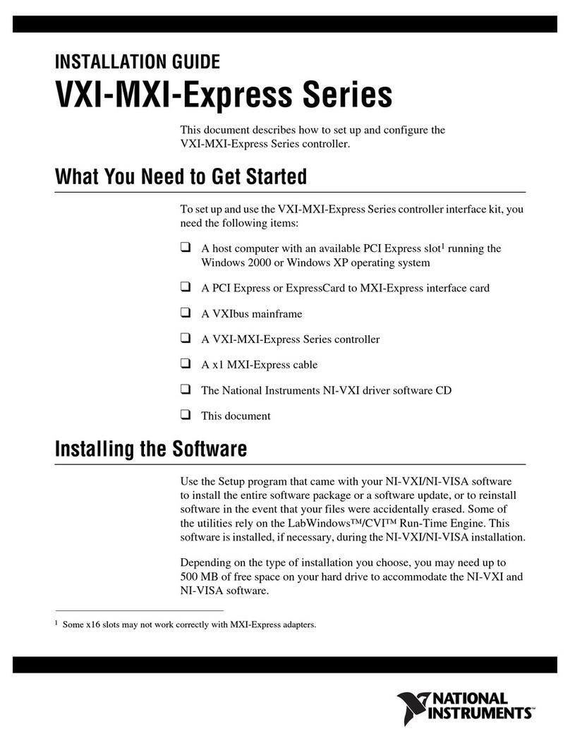 National Instruments VXI-MXI-Express Series User manual