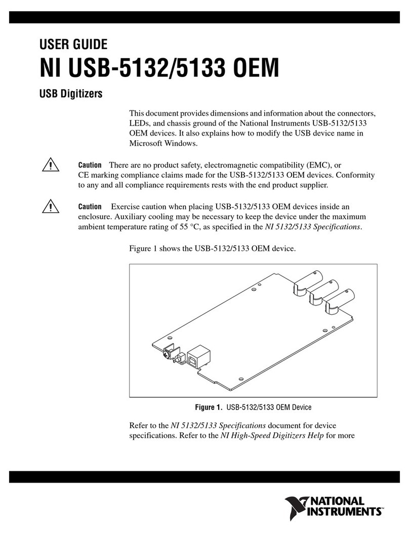 National Instruments USB Digitizers NI USB-5132 User manual