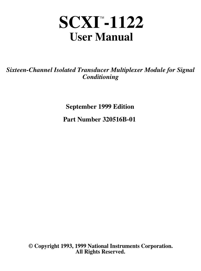 National Instruments SCXI -1122 user manual