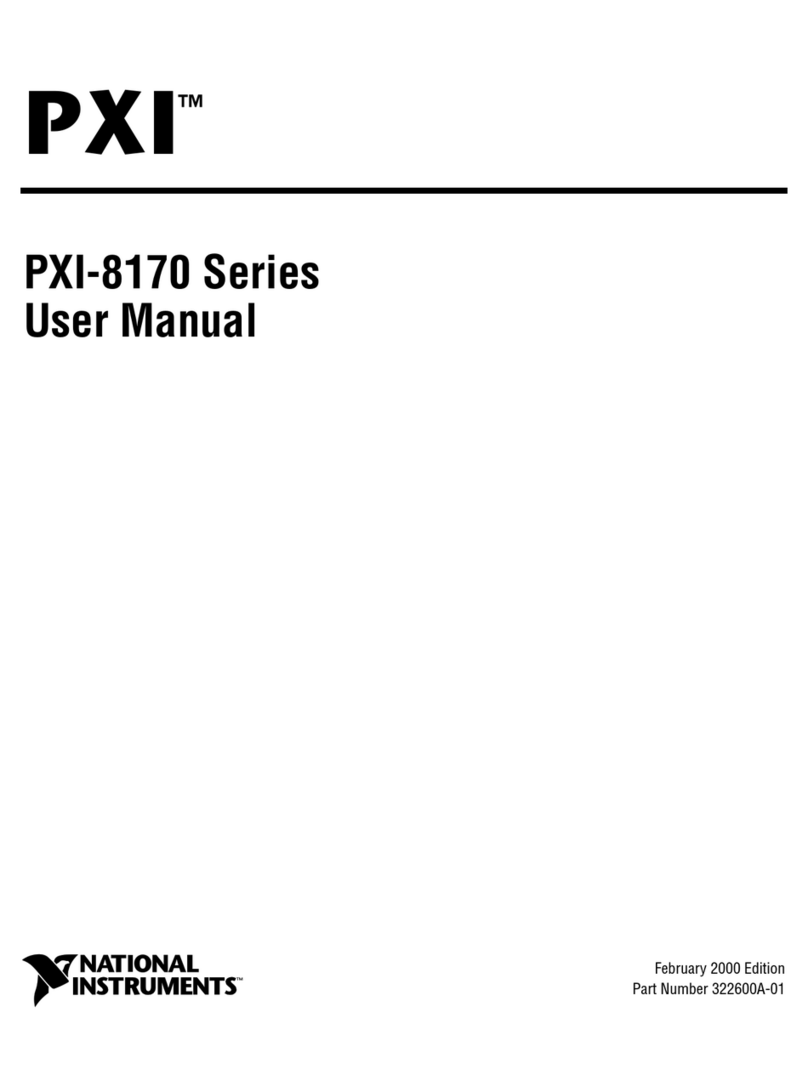 National Instruments PXI-8170 Series User manual National Instruments PXI-8170 Series User manual