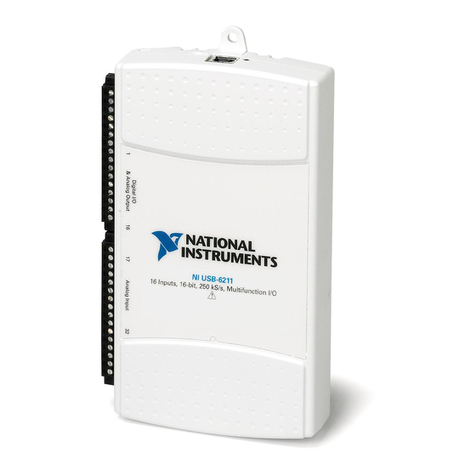 National Instruments Data Acquisition Device NI USB-621x User manual