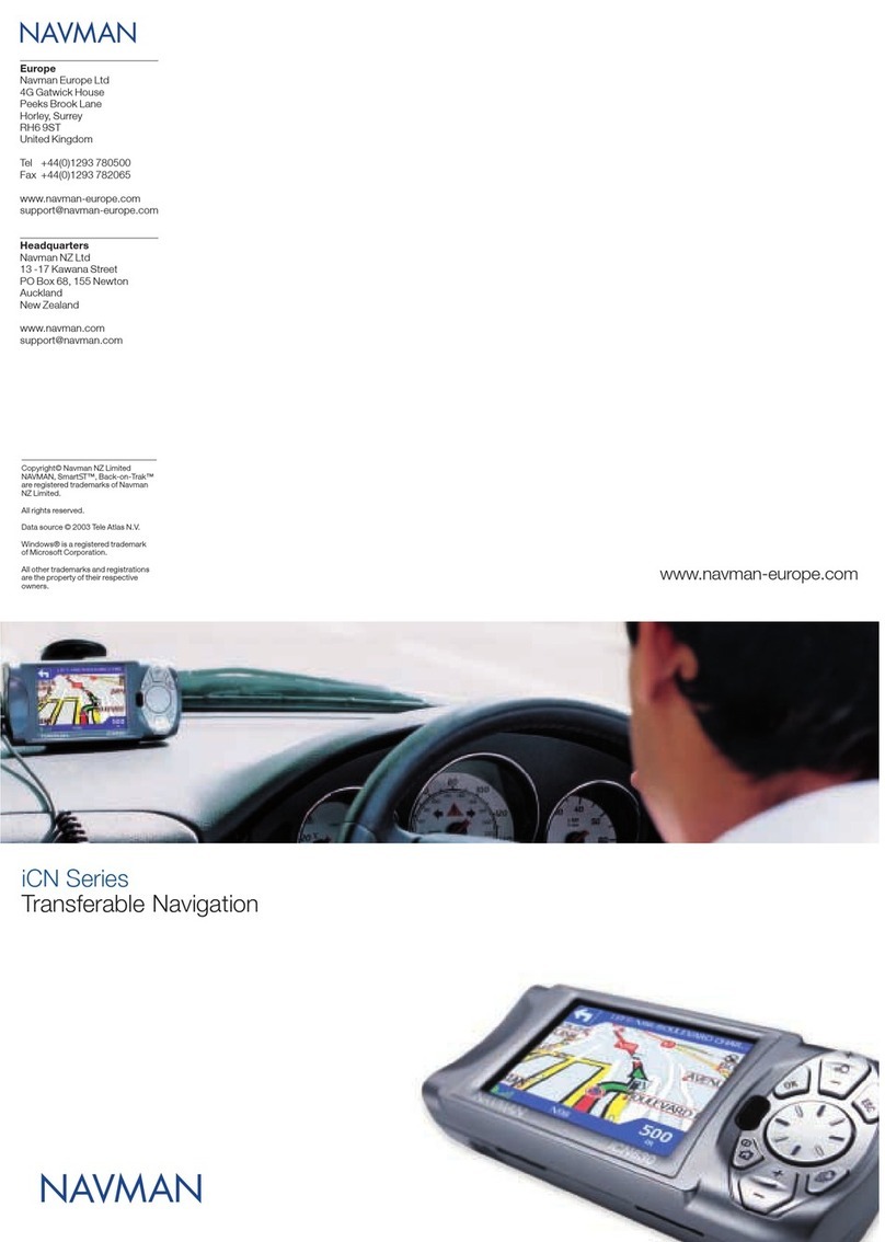 Navman iCN Series User manual