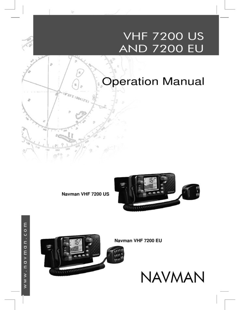 Navman VHF 7200 User manual