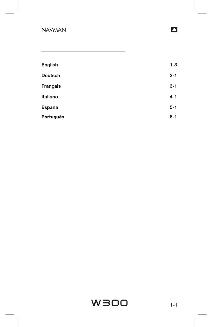 Navman W300 User manual