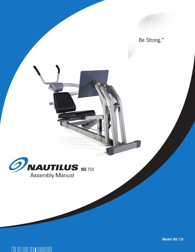 Nautilus BE STRONG NS 75X User manual Nautilus BE STRONG NS 75X User manual