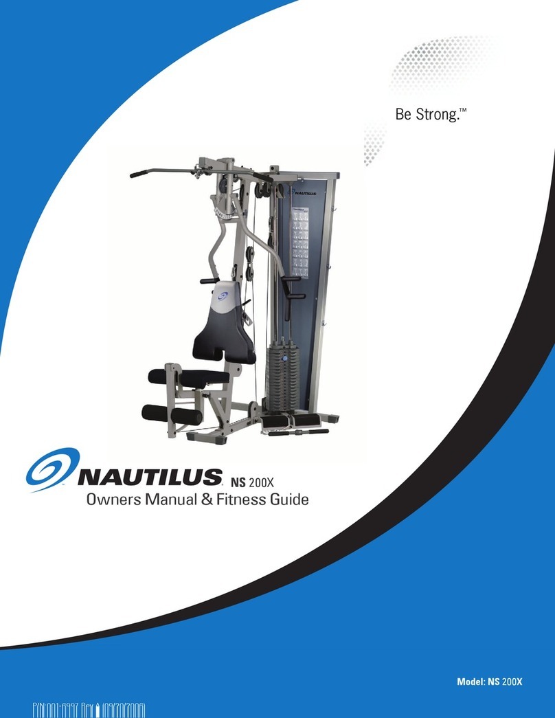 Nautilus Be strong NS 200X owner's manual