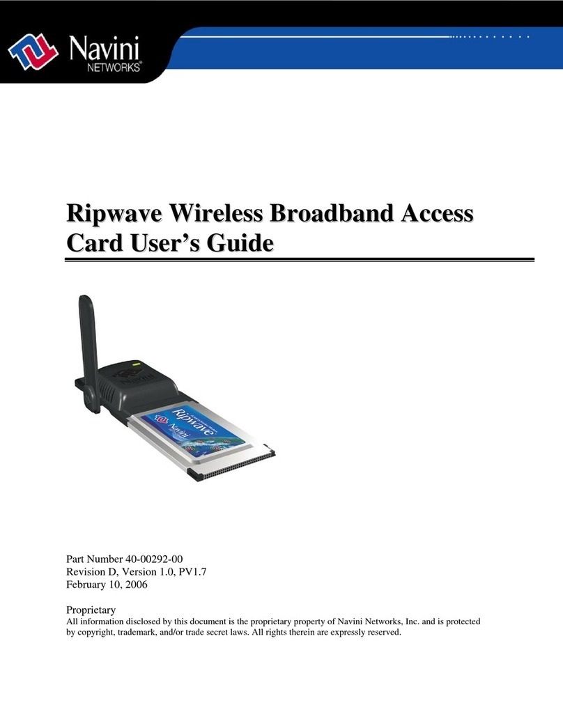 Navini Networks 40-00292-00 user guide Navini Networks 40-00292-00 user guide