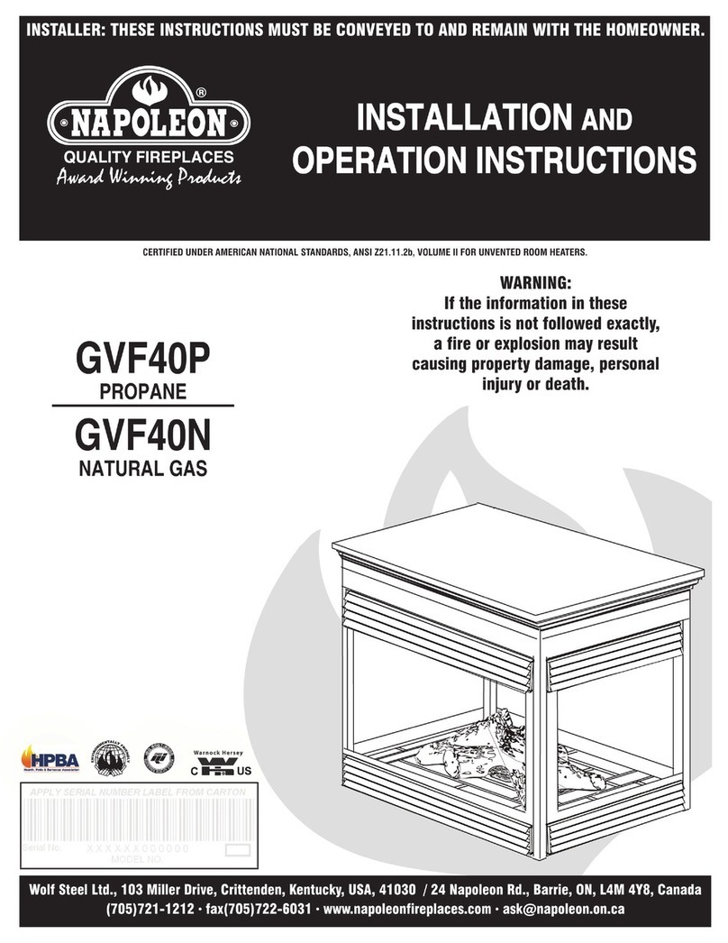 Napoleon fireplaces User manual