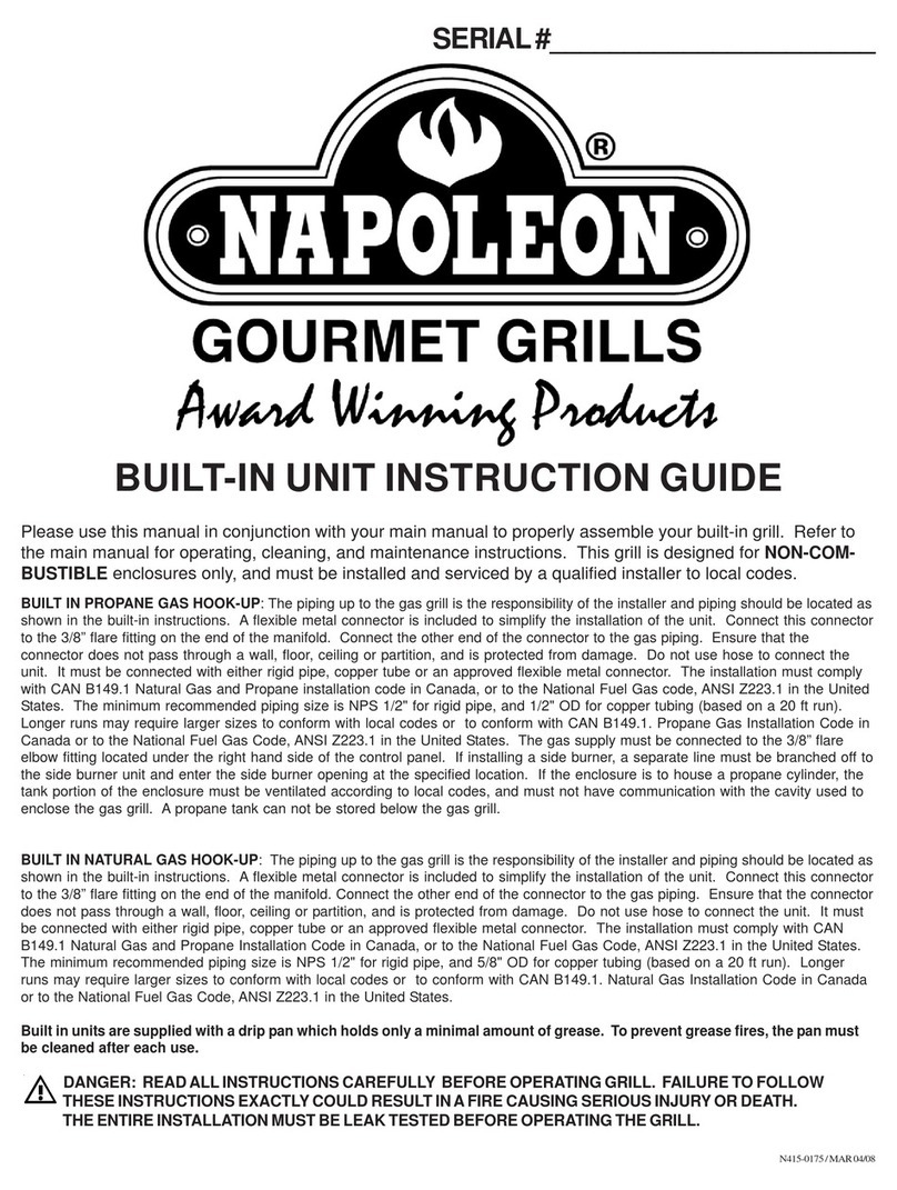 Napoleon Gourmet Gas Grill Manual