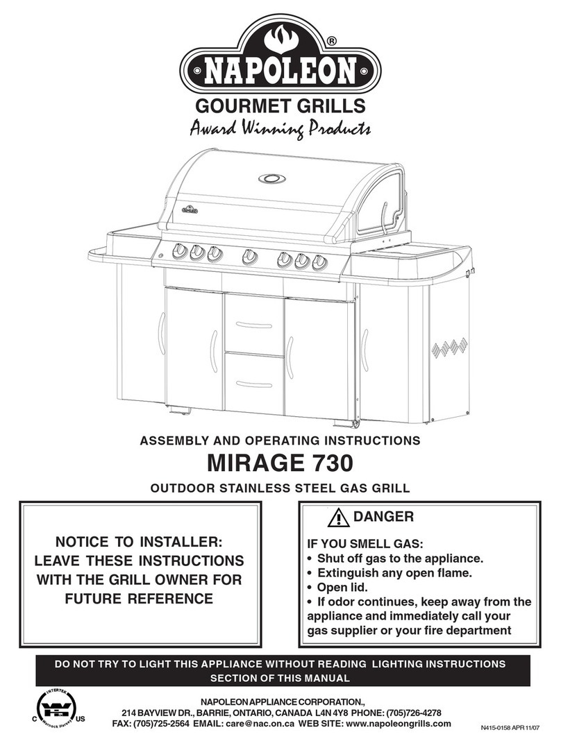 Napoleon N415-0158 User manual