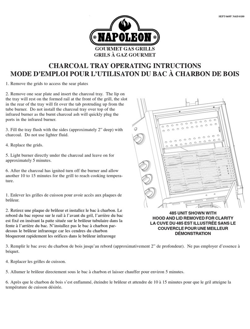 Napoleon Gourmet Gas Grill User manual Napoleon Gourmet Gas Grill User manual