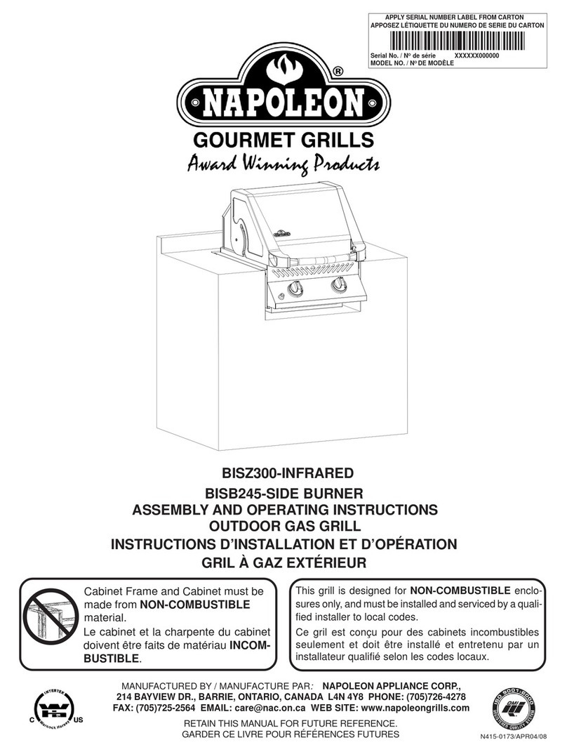 Napoleon BISB245 User manual