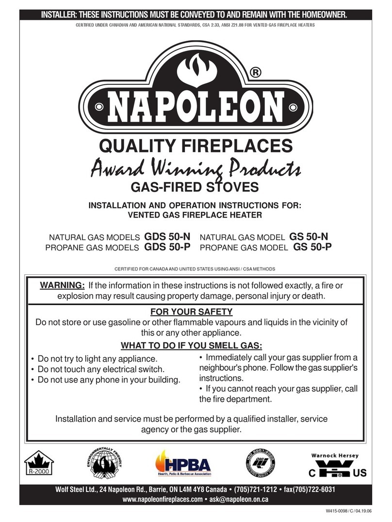 Napoleon GDS 50-N User manual