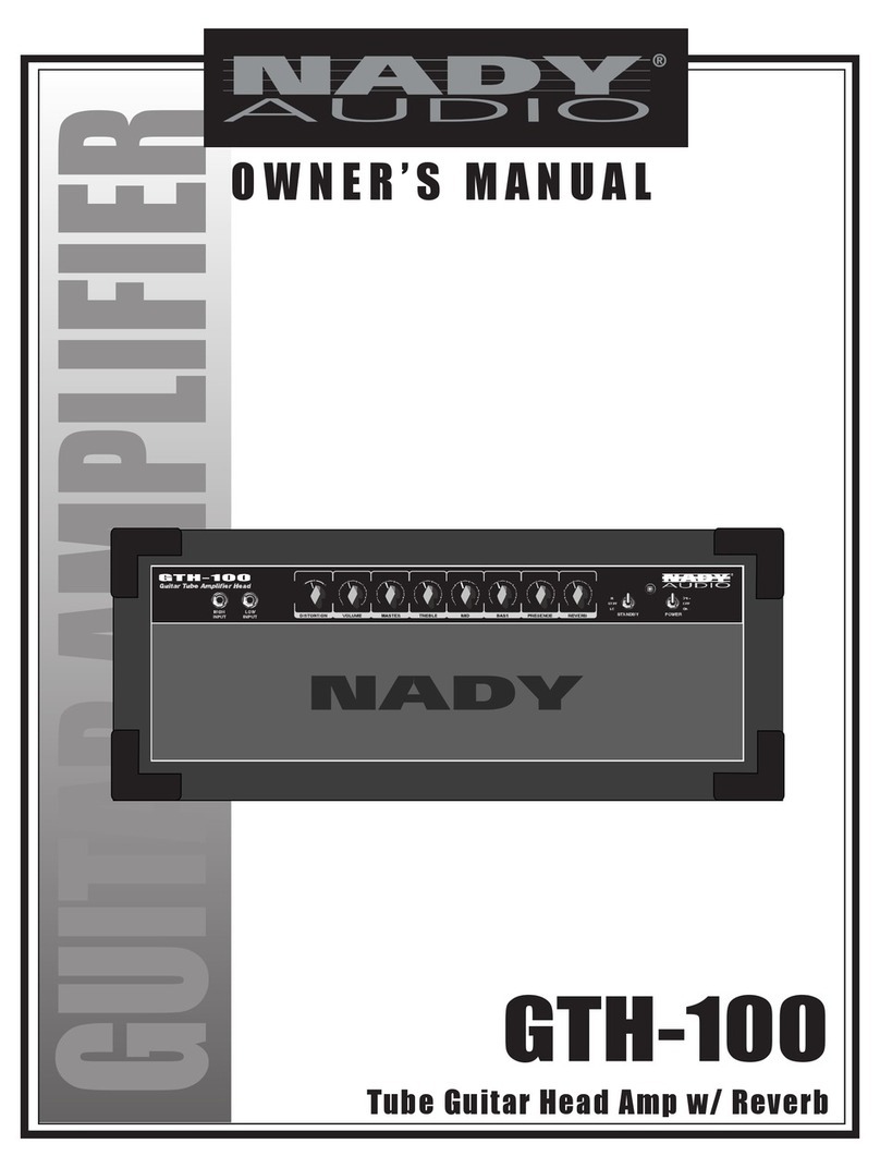 Nady Audio GTH-100 owner's manual
