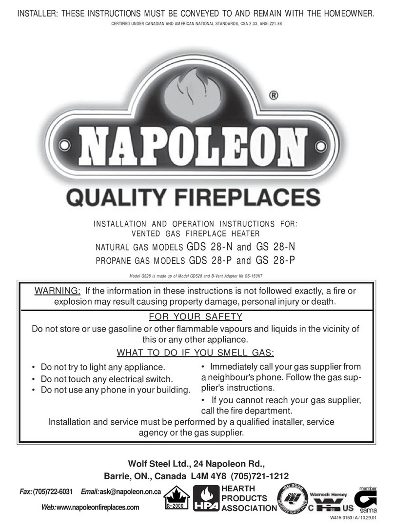 Napoleon Haliburton GDS28N User manual