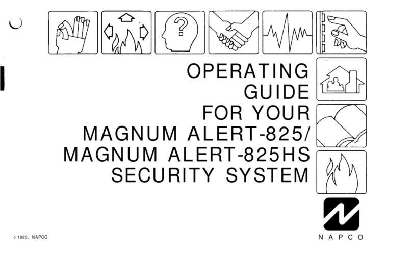 NAPCO MAGNUM ALERT 825 SYSTEM User manual