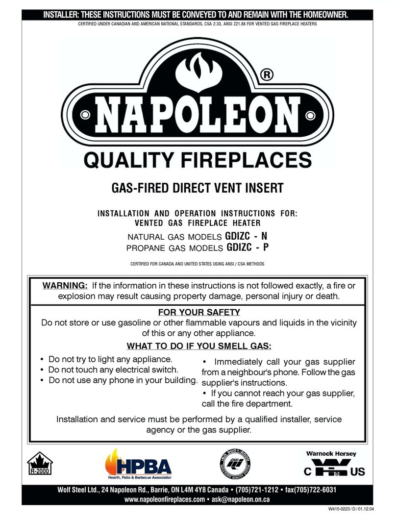 Napoleon GDIZC - P User manual