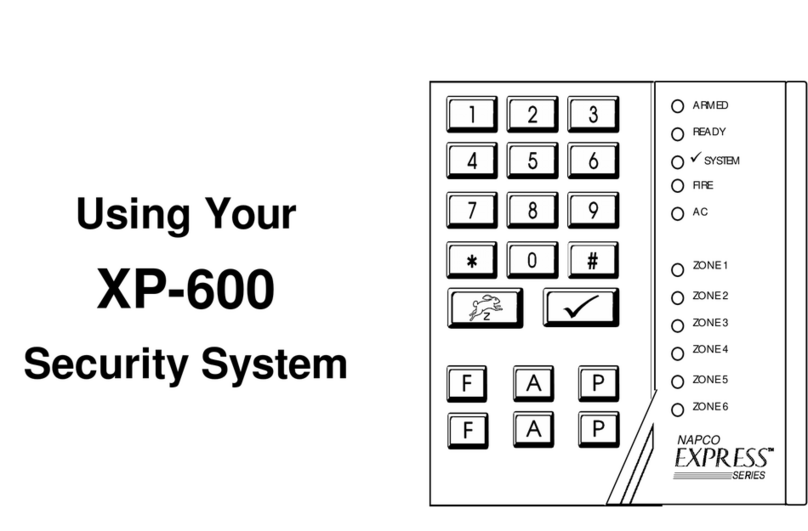 NAPCO EXPRESS XP-600 User manual