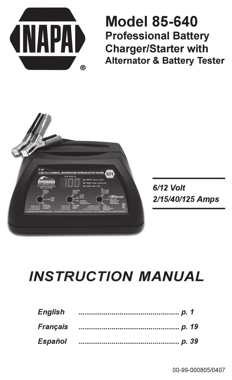 Napa 85-640 instruction manual