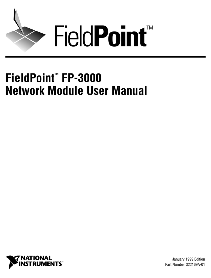 National Instruments FieldPoint FP-3000 user manual National Instruments FieldPoint FP-3000 user manual