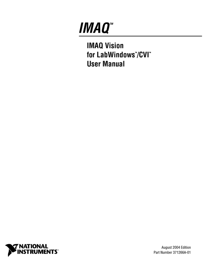 National Instruments IMAQ Vision for LabWindows TM /CVI User manual