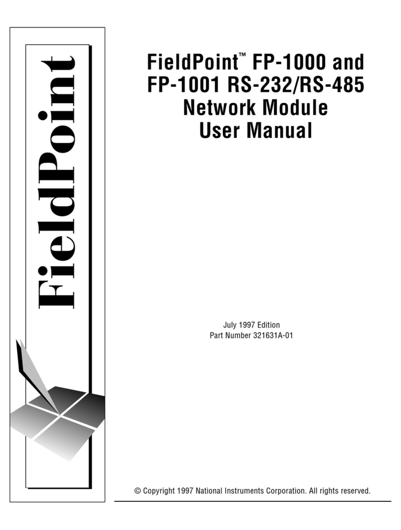 National Instruments FieldPoint FP-1000 User manual