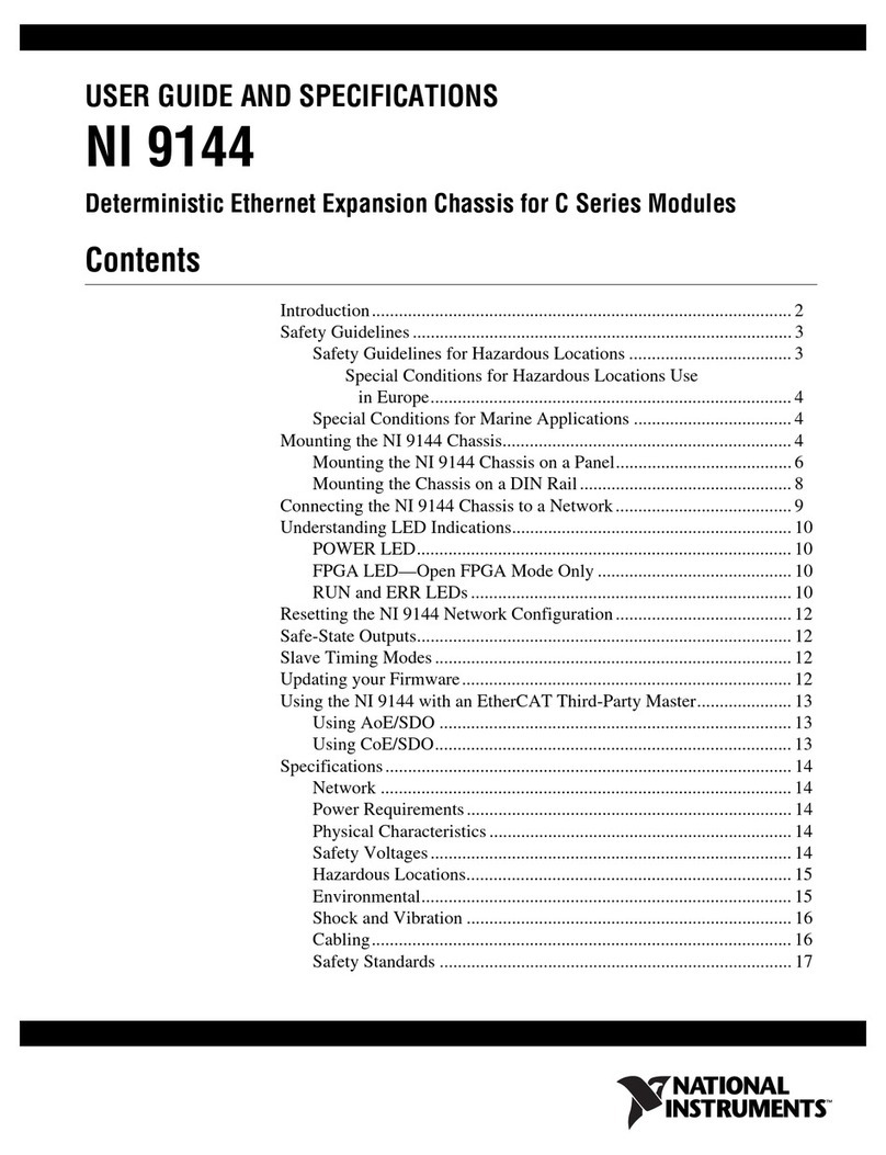 National Instruments Deterministic Ethernet Expansion Chassis NI... User manual