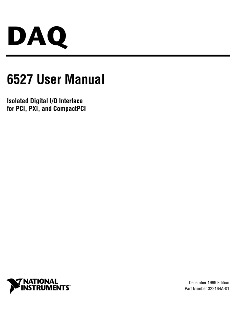 National Instruments DAQ 6527 User manual