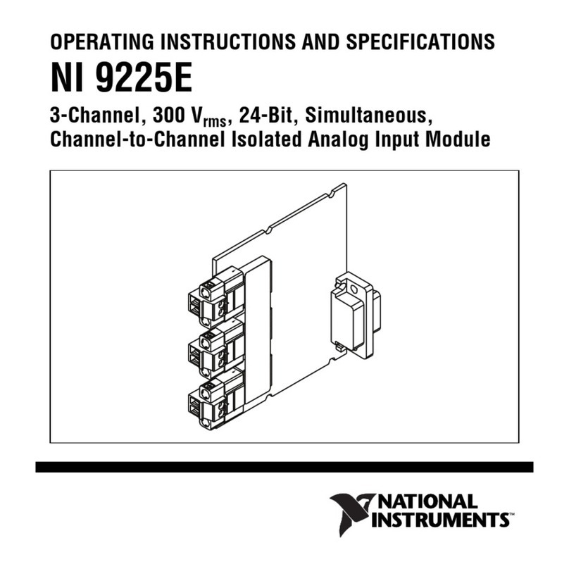 National Instruments NI 9225E User manual