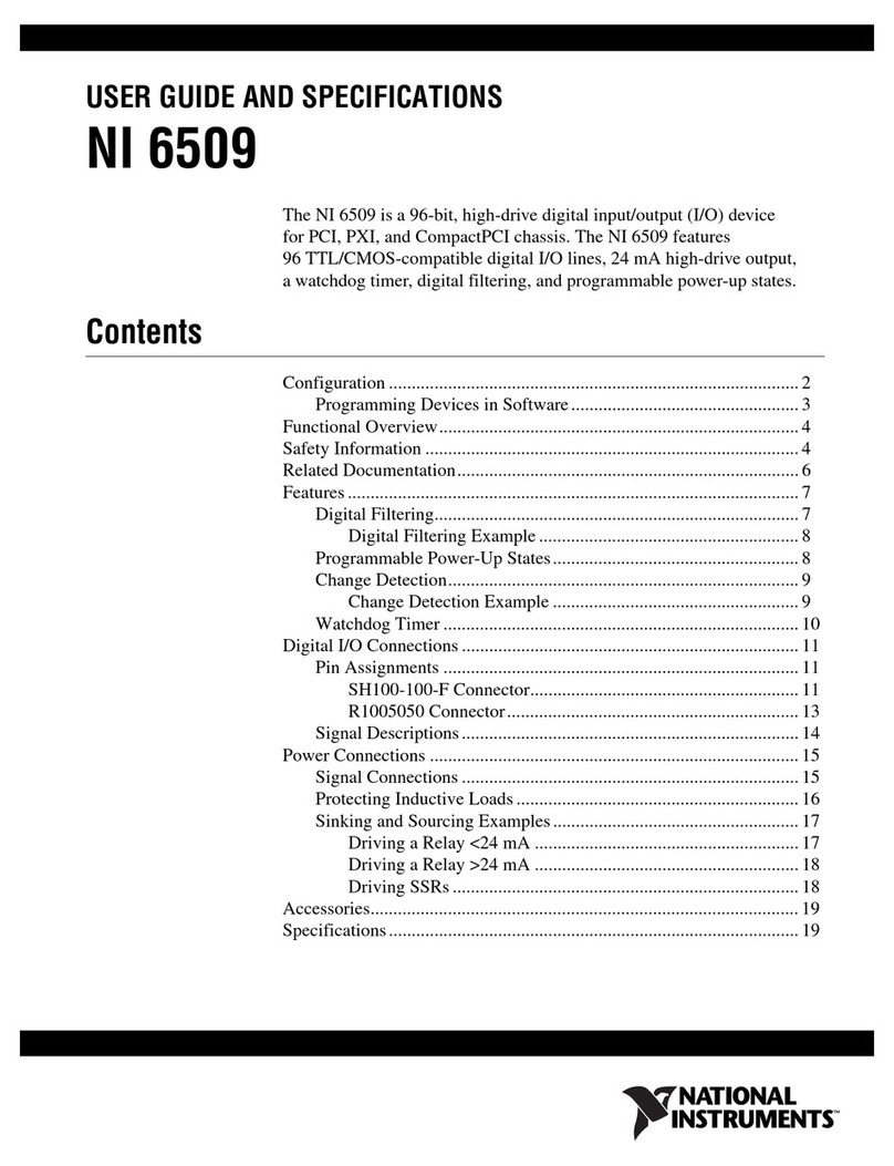 National Instruments NI 6509 User manual