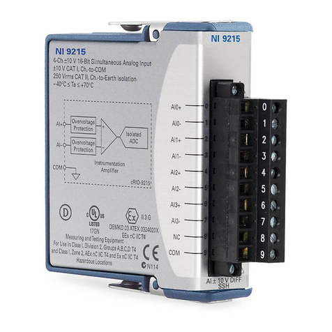 National Instruments NI 9215 User manual National Instruments NI 9215 User manual