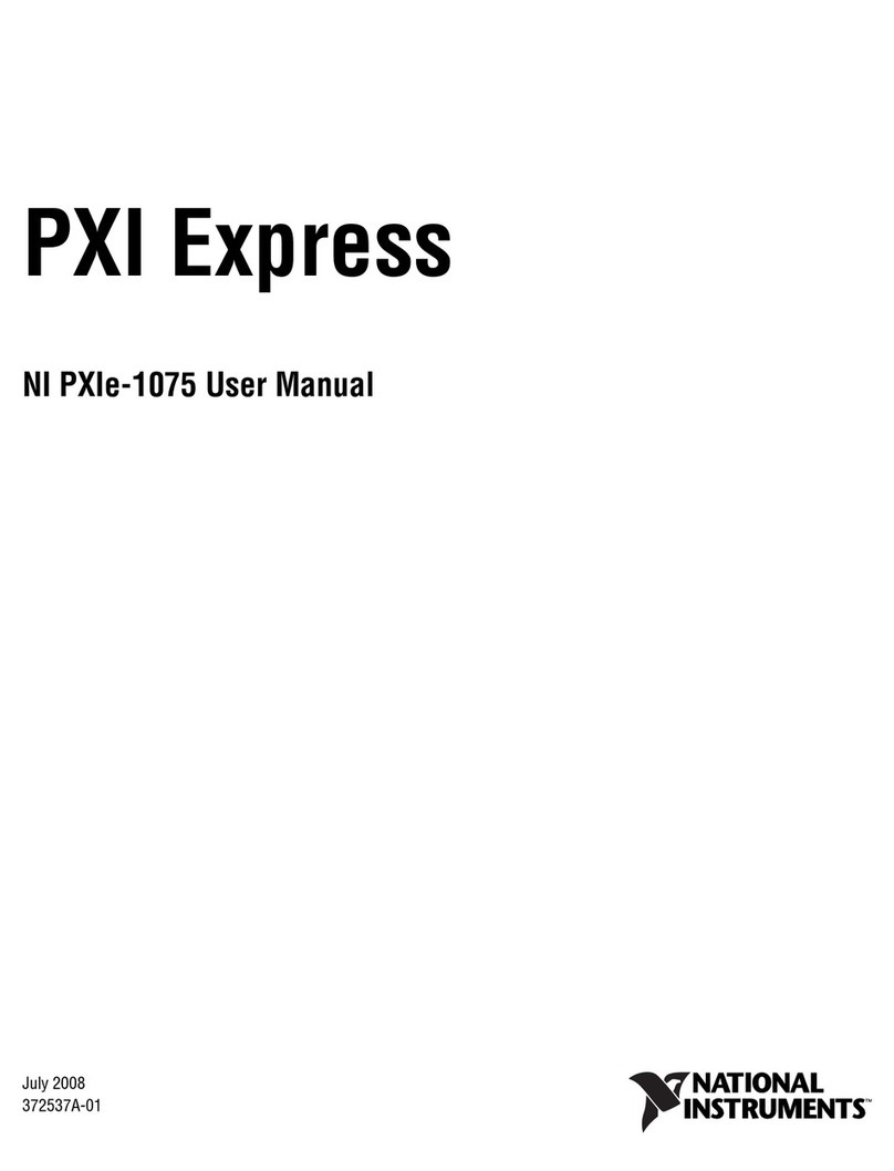 National Instruments Network Adapter NI PXIe-1075 User manual
