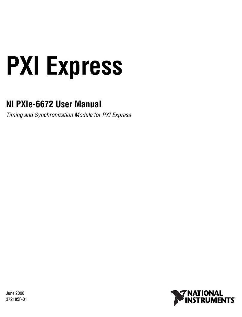 National Instruments Network Adapter NI PXIe-6672 User manual National Instruments Network Adapter NI PXIe-6672 User manual