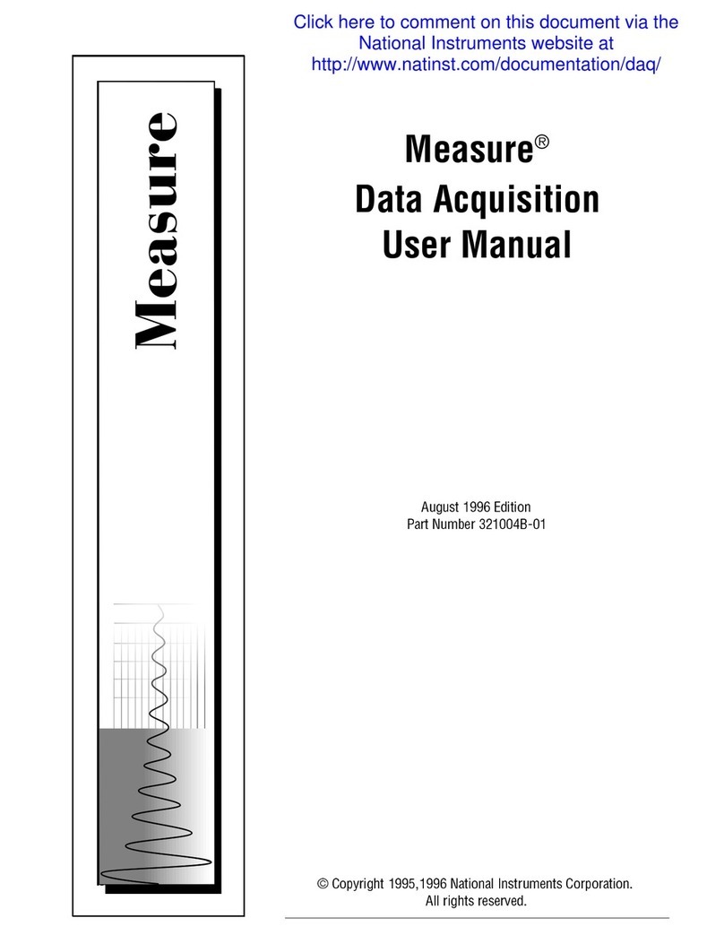 National Instruments Measure Data Acquisition User manual National Instruments Measure Data Acquisition User manual