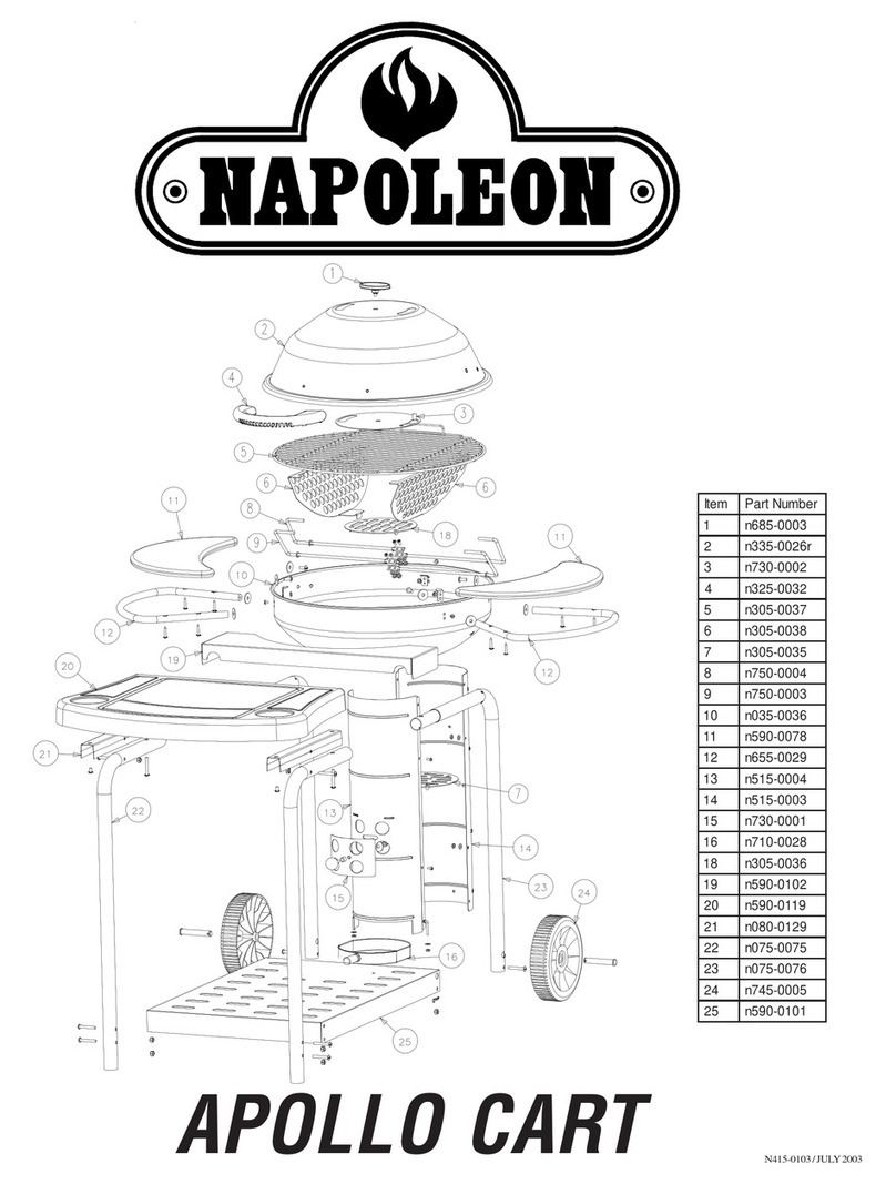 Napoleon APOLLO CART N415-0103 user manual