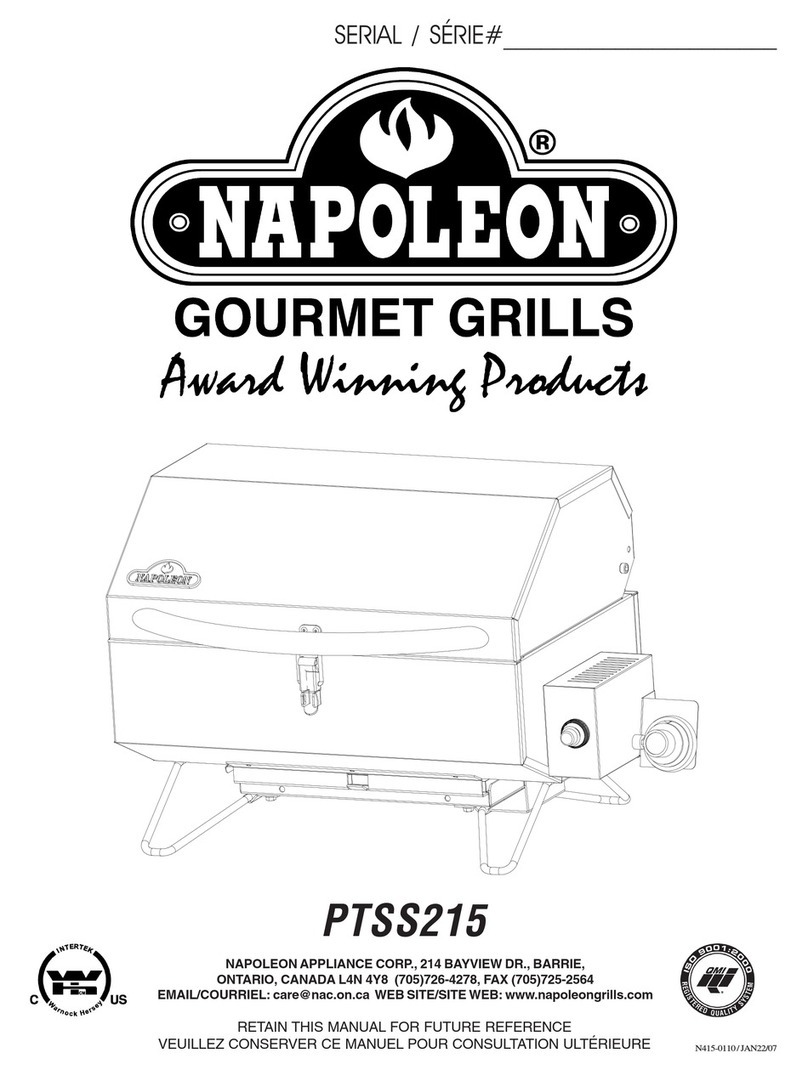 Napoleon PTSS215 E User manual Napoleon PTSS215 E User manual
